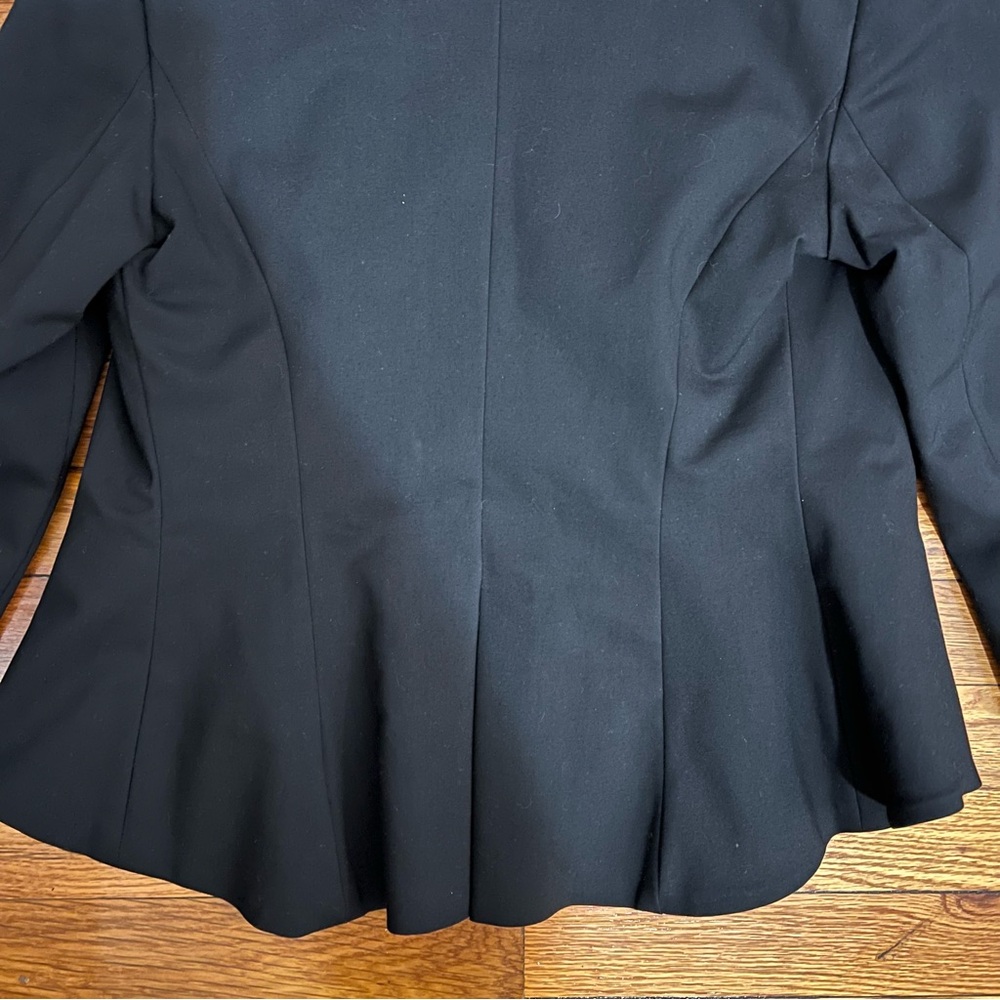 Anya Ponorovskaya Womens Blazer Black with Pink Floral Lining Size 4 - Picture 9 of 9